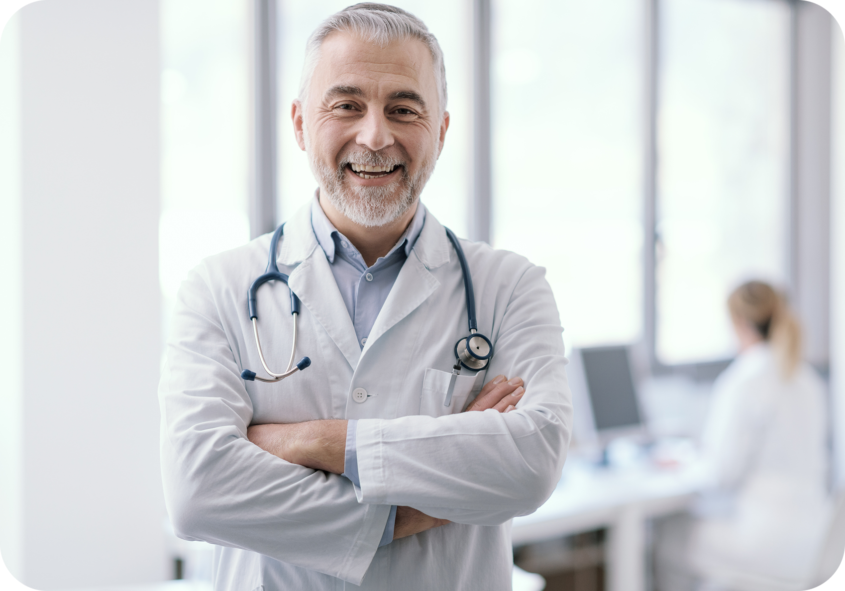 Healthcare professional symbolizing commitment to care